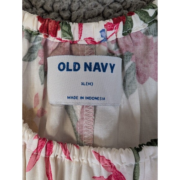 Old Navy Tulip-Hem Dress Girls XL (14) Floral Sleeveless Halter Neck Summer - Picture 5 of 12